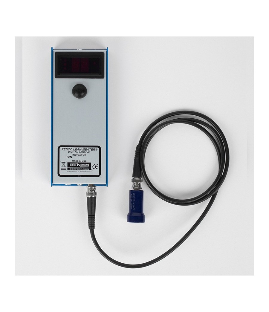 - Ultrasonic device to measure the thickness of the back fat.- 
