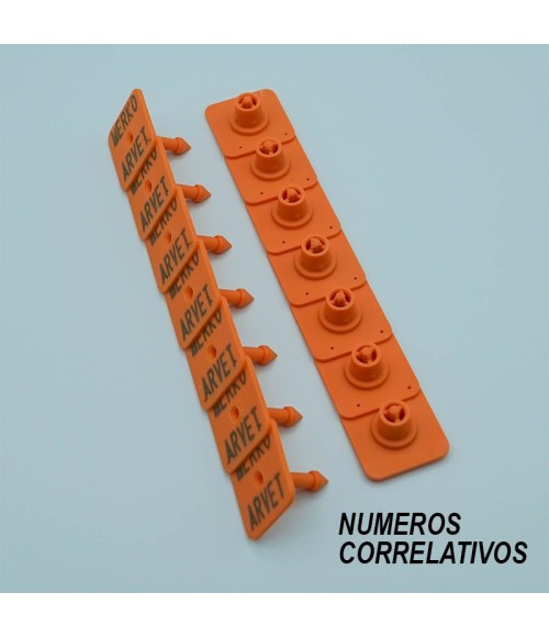 Crotal M2 Macho y Hembra MARCADO SOLDADO Correlativo