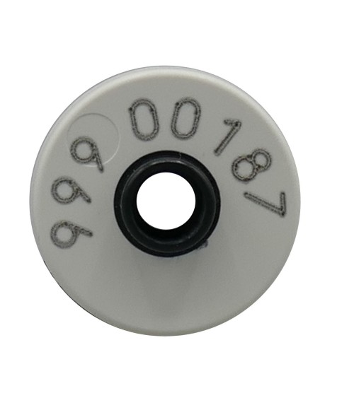 Crotal M24 HDX reutilitzable - blanc