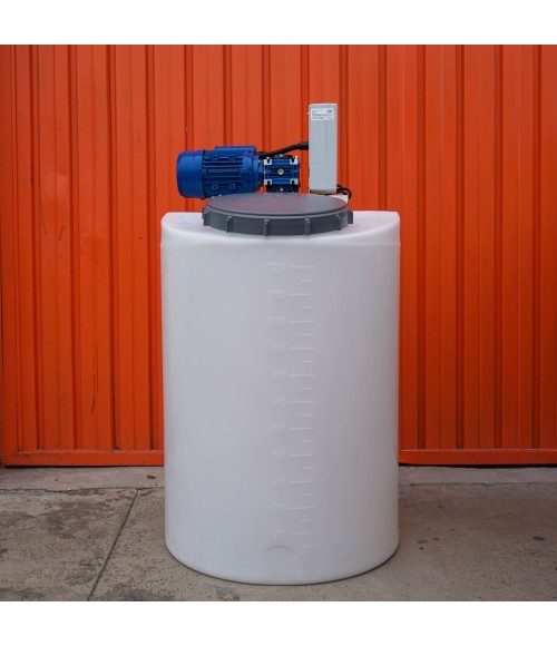 Tank 120L with stirrer, stop/start timer and PVC vacuum cleaner