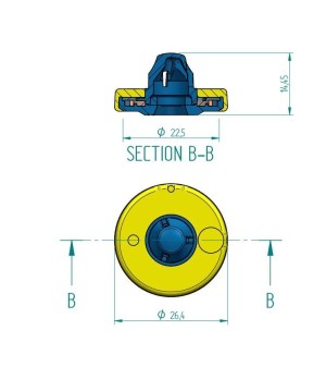 Crotal electr. M21 Básico FDX no reutilizable