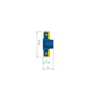 Crotal M24 HDX reutilizable - blanco