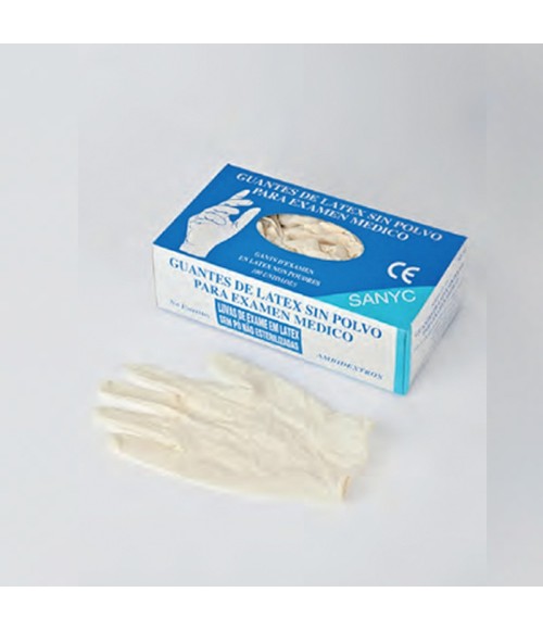 Powder-free latex glove (pack 100u) T-L
