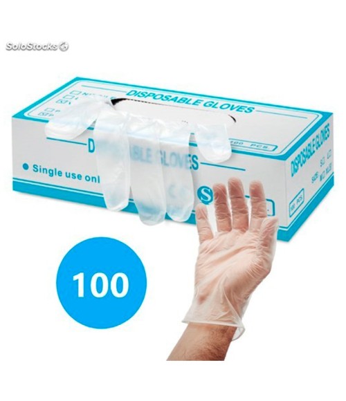 Vinyl glove (Pack: 100 Units)