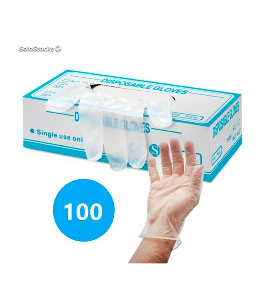 Vinyl glove (Pack: 100 Units)