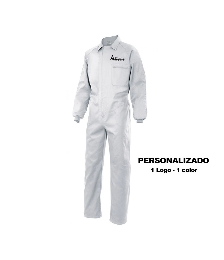 Mono de trabajo estilo Italiano Blanco PERSONALIZADO
