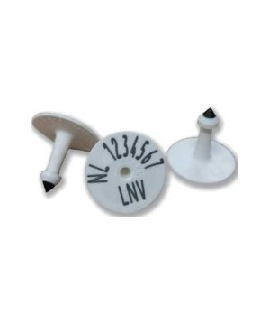 Crotal M6-M BTM s/marcar suelto metal, blanco