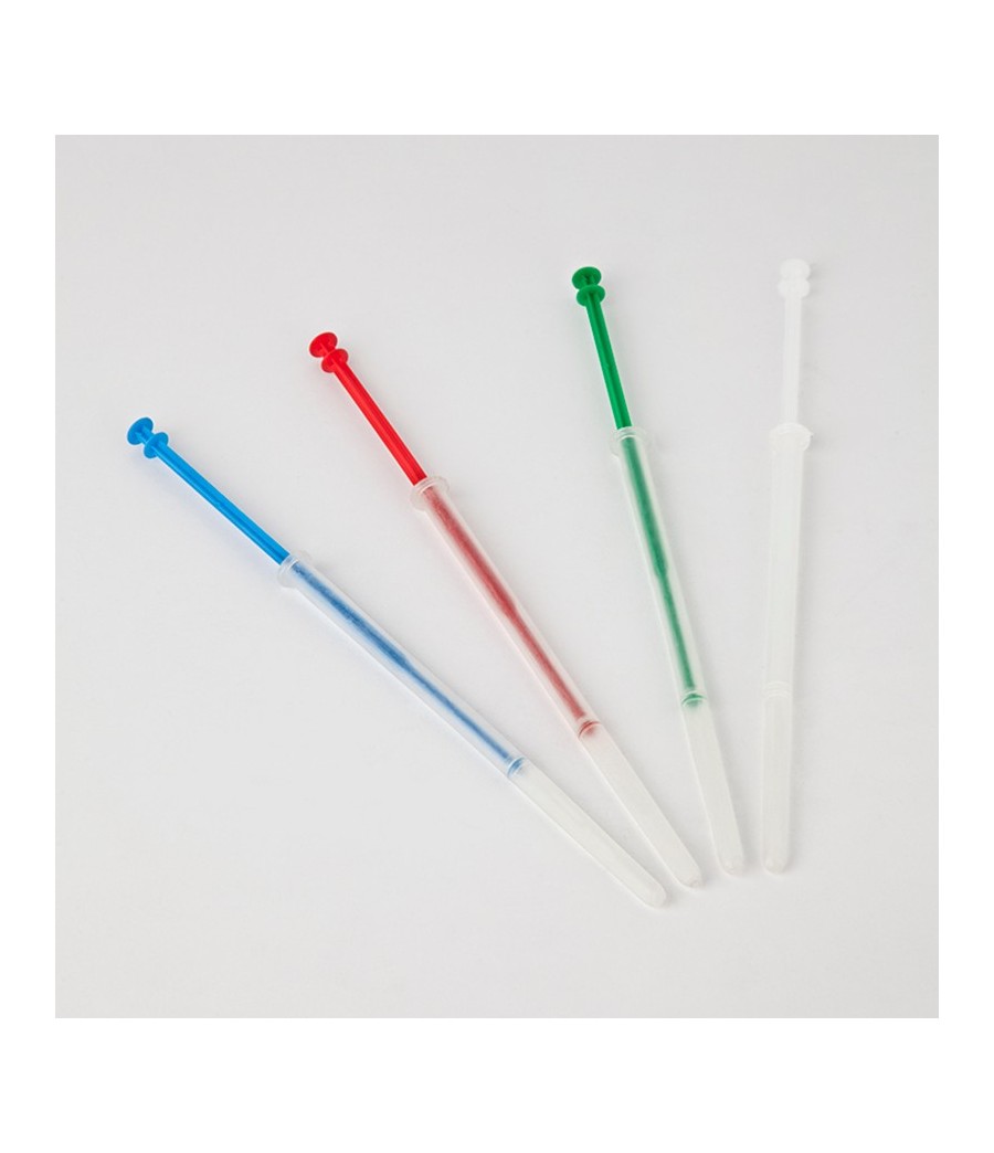 Cànula I.A. conills monodosi 0,7 blanca (Caixa 2500 Uni.)