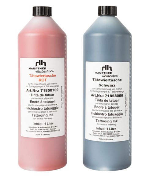 Tinta tatuar negra 1 Lt. Hauptner
