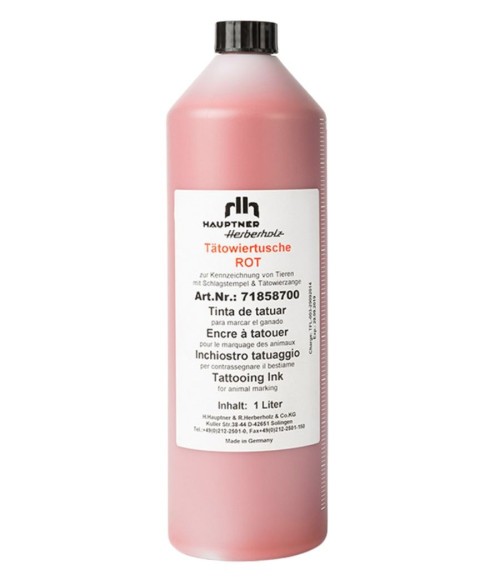 Tinta tatuar negra 1 Lt. Hauptner